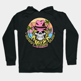 Howdy Cowgirl Skull Beach Club Hoodie